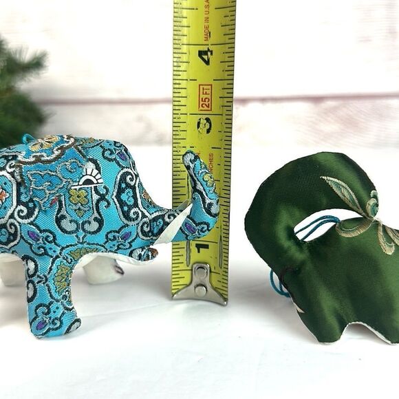 Two Fabric Stuffed Animals Christmas Ornaments - Picture 11 of 11